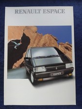 Renault Espace Brochure 9/1989