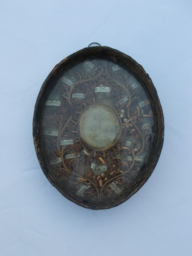 Reliquaire ancien paperolles - reliquaire,