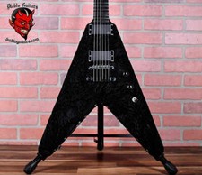 Washburn USA Custom Shop Velvet V 2007 Black Velvet with Studs / Matte Black