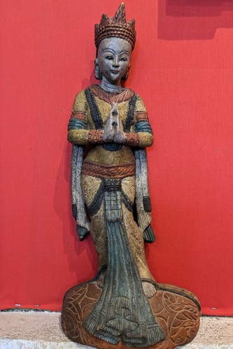 Ancienne sculpture asie bois