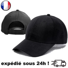 Casquette Noire Baseball Homme