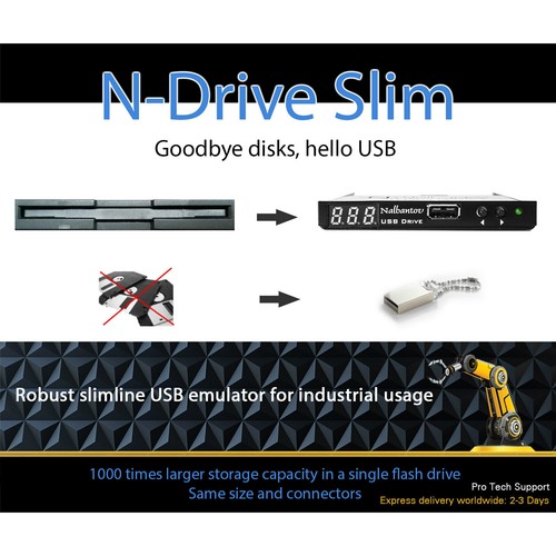 Floppy usb emulator drive - emulator, n-drive