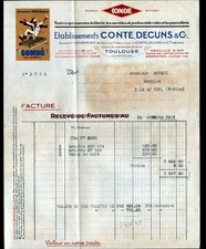 TOULOUSE (31) FACTORY, BEDDING & GARDEN FURNITURE Conde "DECUNS & TALE" 1931