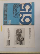 1965 Fiat 615DT Original Tractor Supplement Use and Maintenance Booklet