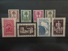 belgique 1952 cob 900 à 907 neuf avec et sans charnière