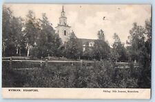 Kramfors Västernorrland County Sweden Postcard Kramfors Church c1910 Antique