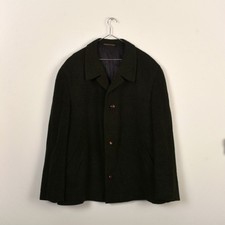 Vintage loden woolen overcoat
