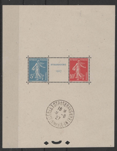 France bloc feuillet y - feuillet, n°y&t