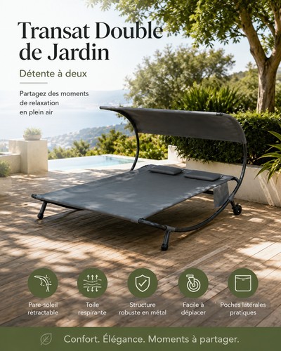 Transat double jardin avec - de,