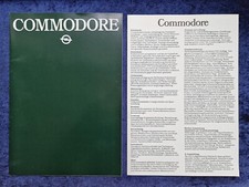 Opel Commodore C, brochure 8.1979 with the insert
