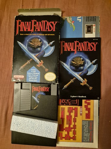 Cib final fantasy nes - fantasy, ntsc-u