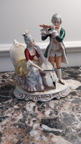 Groupe musiciens porcelaine - groupe,