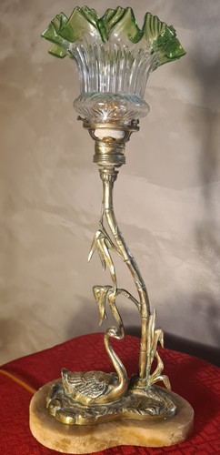 Lampe bronze avec - lampe,