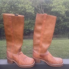 Vintage Dingo Acme Campus Boots 7.5 Women USA Made Chunky
