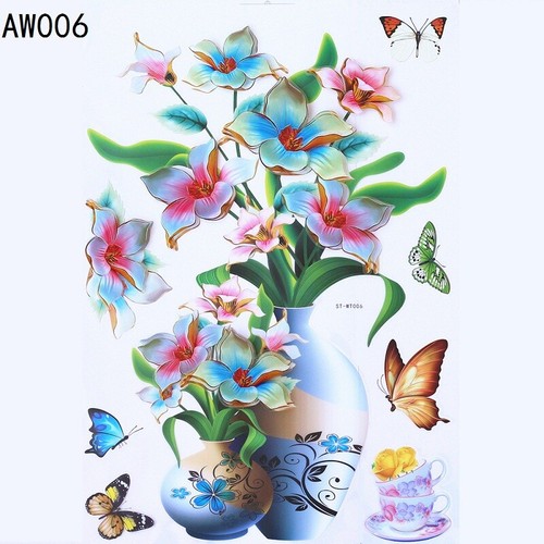 Sticker mural fleur - mural, 3d