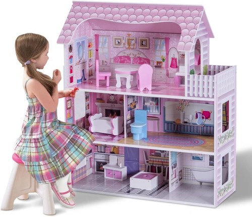 Maison poupée bois à 3 - de,