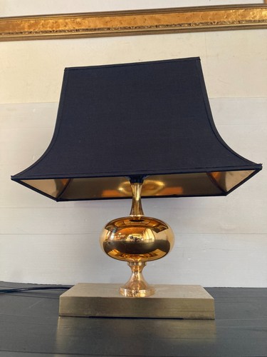 Lampe barbier métal doré - doré, or