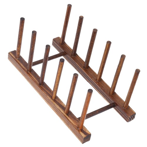 Support assiettes bois - d'assiettes,
