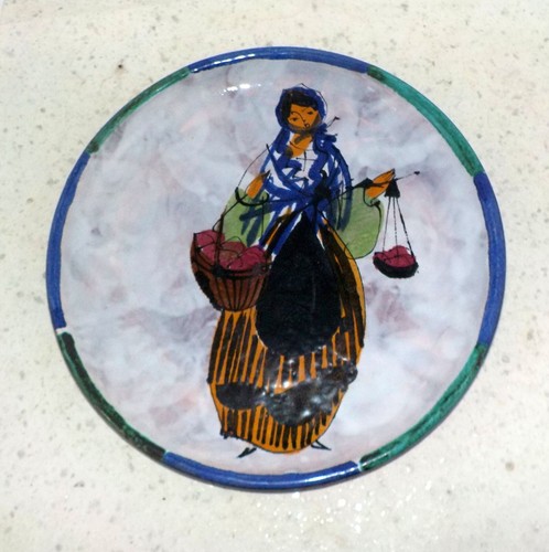 Assiette vallauris signée - signée, "le
