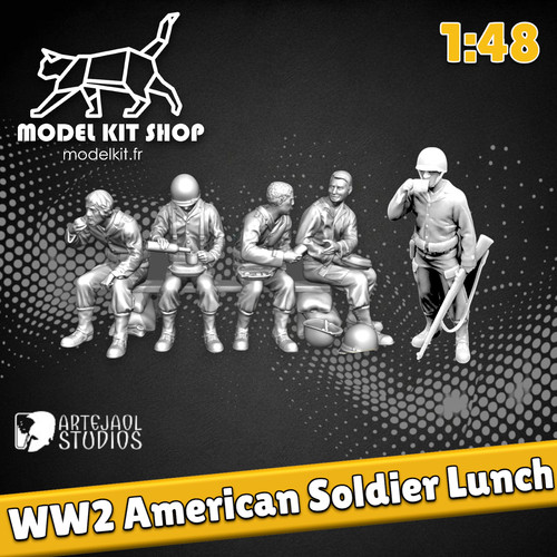 Figurines ww2 soldats - 1/48,