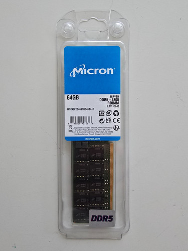 Micron 64gb ddr5 4800 ecc - ddr5-4800,
