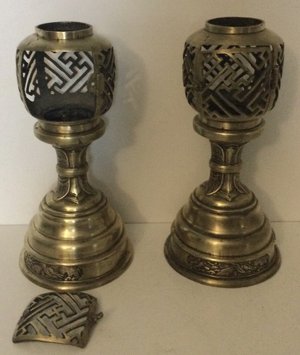 Antique paire lampe - antique, de