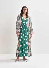 Essentiel Antwerp Haryland Printed Cotton Blend Maxi Dress Size L