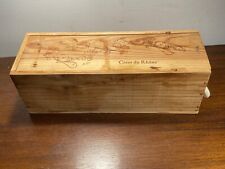 Ancienne Caisse en Bois pour Bouteille de Vin Vide Côtes du Rhône (10-41)