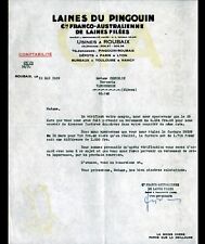 Roubaix (59) Franco-Australian KNITTING WOOL "PENGUIN WOOL" 1939