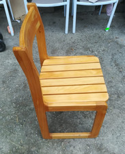 chaise traîneau bois en pin