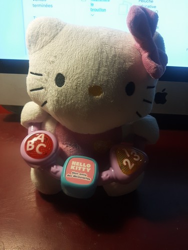 Peluche éducative chat hello - peluche,
