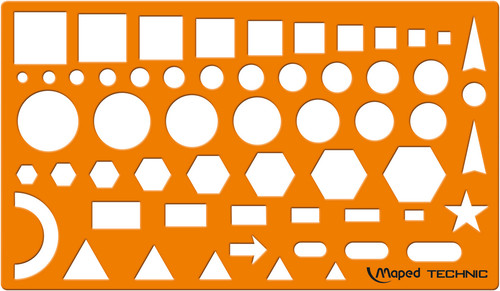 Normographe trace formes - normographe, trace-formes
