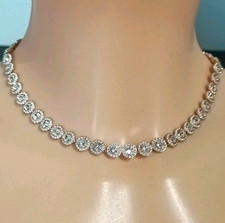 Ancien Collier En Cristaux De