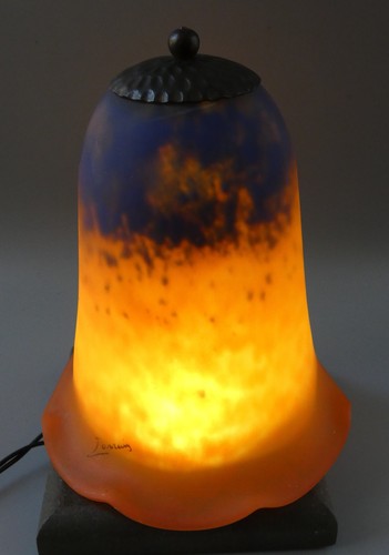Tulipe pâte verre signé - pâte, de