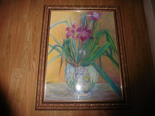 Tableau pastel sur - tableau, toile