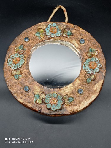 Miroir céramique vintage - miroir,