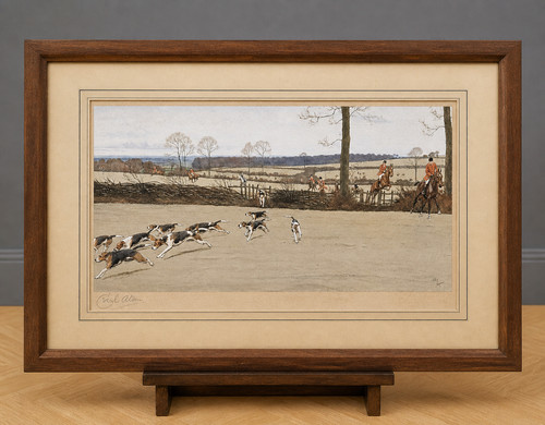 Scène chasse courre - scène, à