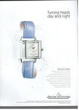 Jaeger LeCoultre Montre Reverso Duetto Collection Publicité 1 Page 2003