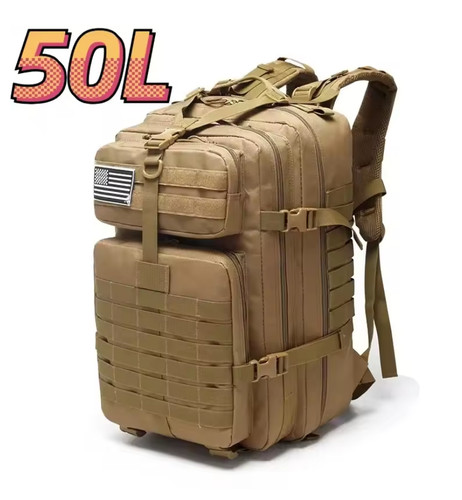 Sac tactique kaki beige - , 50l