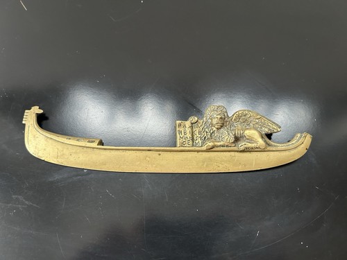 Ouvre lettre bronze - bronze, lion