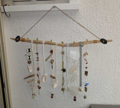 Mobile bois flotte coquillages - mobile,
