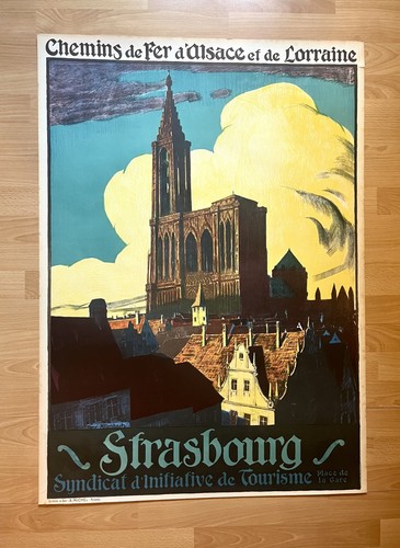 Affiche ancienne chemins de - affiche,