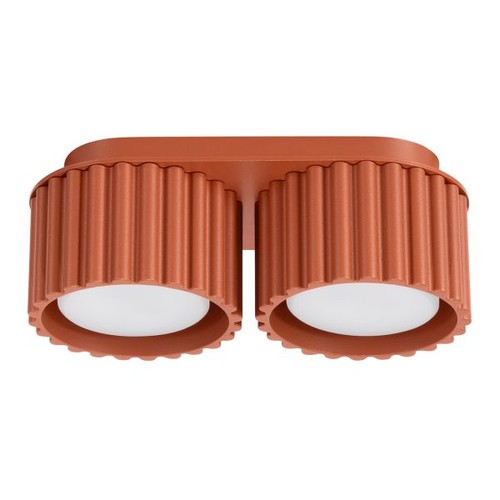 Plafonnier aluminium ocre - aluminium,