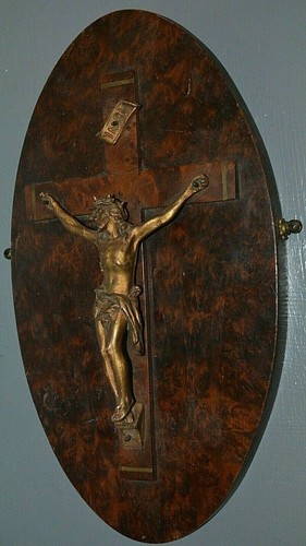 Ancien crucifix bronze sur - ancien,