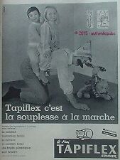 TAPIFLEX ADVERTISEMENT PLASTIC CARPET CHILDREN'S GAME BEAR 1960 FRENCH AD PUB VINTAGE