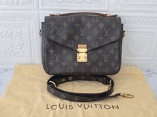 Pre-owned Authentic Louis Vuitton Metis 25cm Width * Handle Repainted