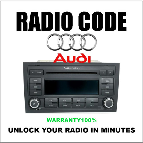 Audi radio code unlock service - code,