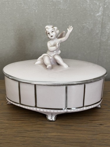 Boîte porcelaine rose de - porcelaine,