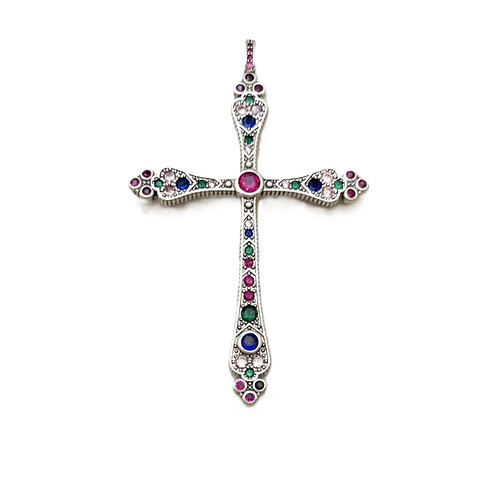 Pendentif croix argent - croix,