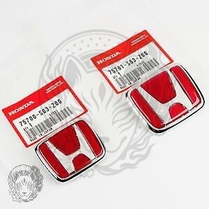 Jeu insignes rouges - d'insignes,